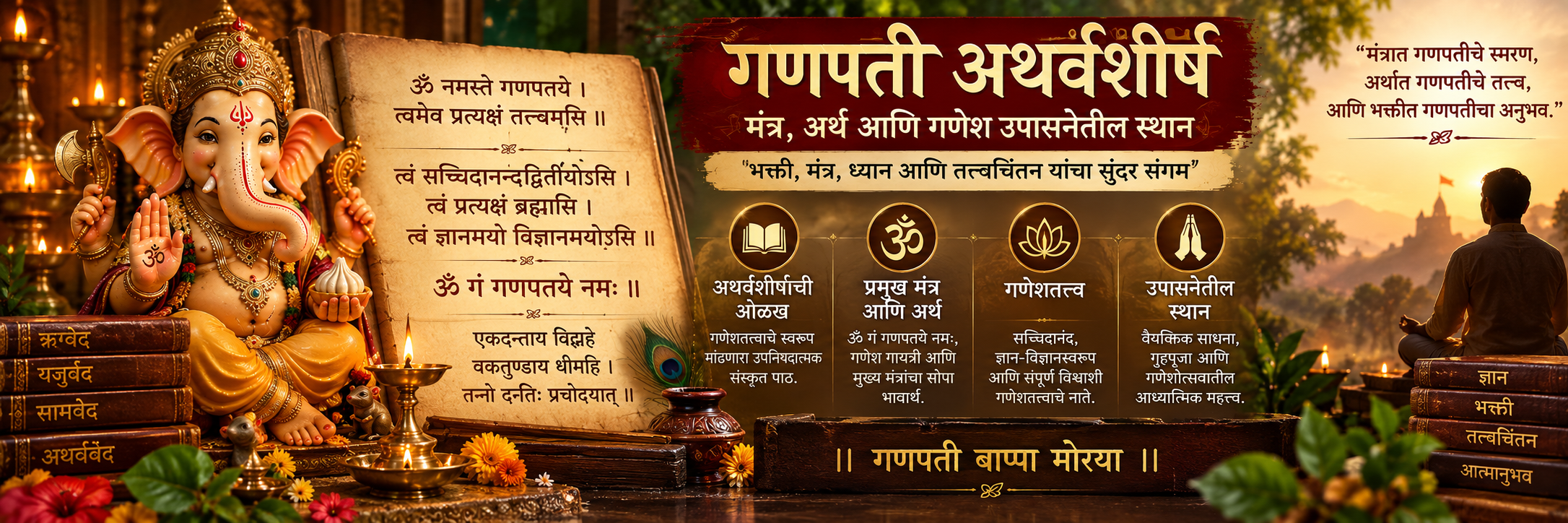 गणपती अथर्वशीर्ष — मंत्र, अर्थ आणि गणेश उपासनेतील स्थान cover